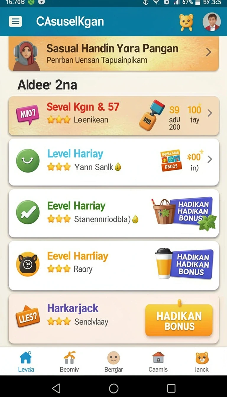 Tampilan utama aplikasi gacorx App APK Terbaru yang intuitif dan efisien.